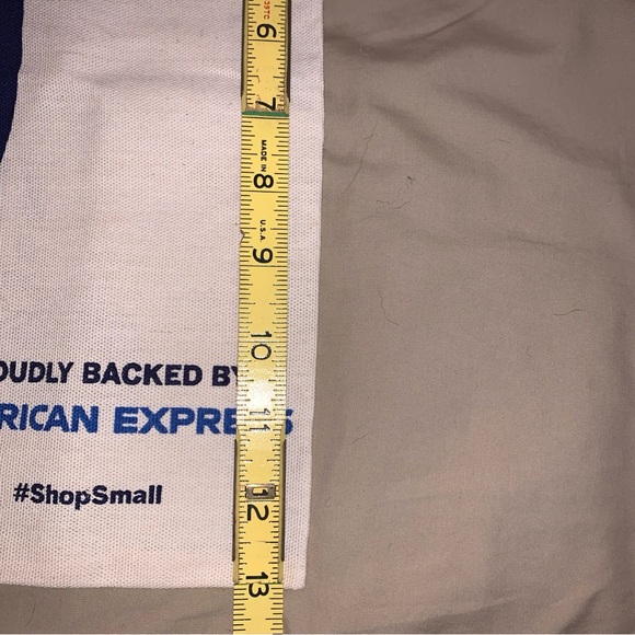 SHOP SMALL Canvas Tote Bag American Express 16.5” X 12.5” (2 designs on bag) - Picture 6 of 8